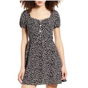 NWT Nordstrom BP Black Dancing Daisy Dress sz6